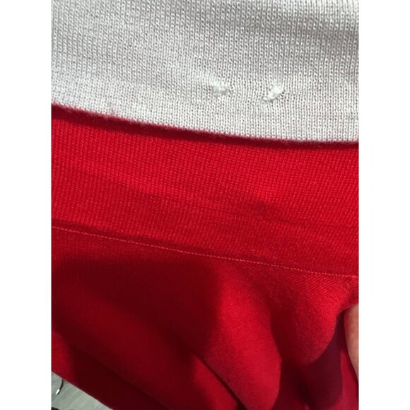 by Stacy London Mock Neck Sweater with Gathered Sleeve Red Large A693799 - Picture 3 of 3